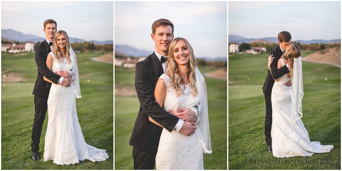 golf course wedding photos