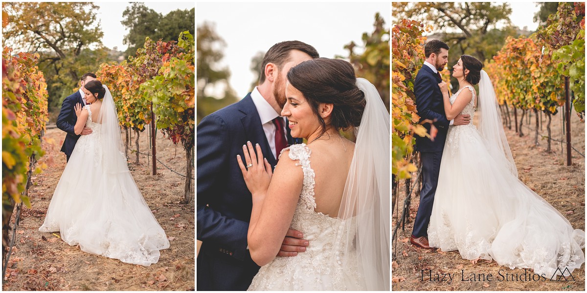 autumn wedding at elliston vineyards
